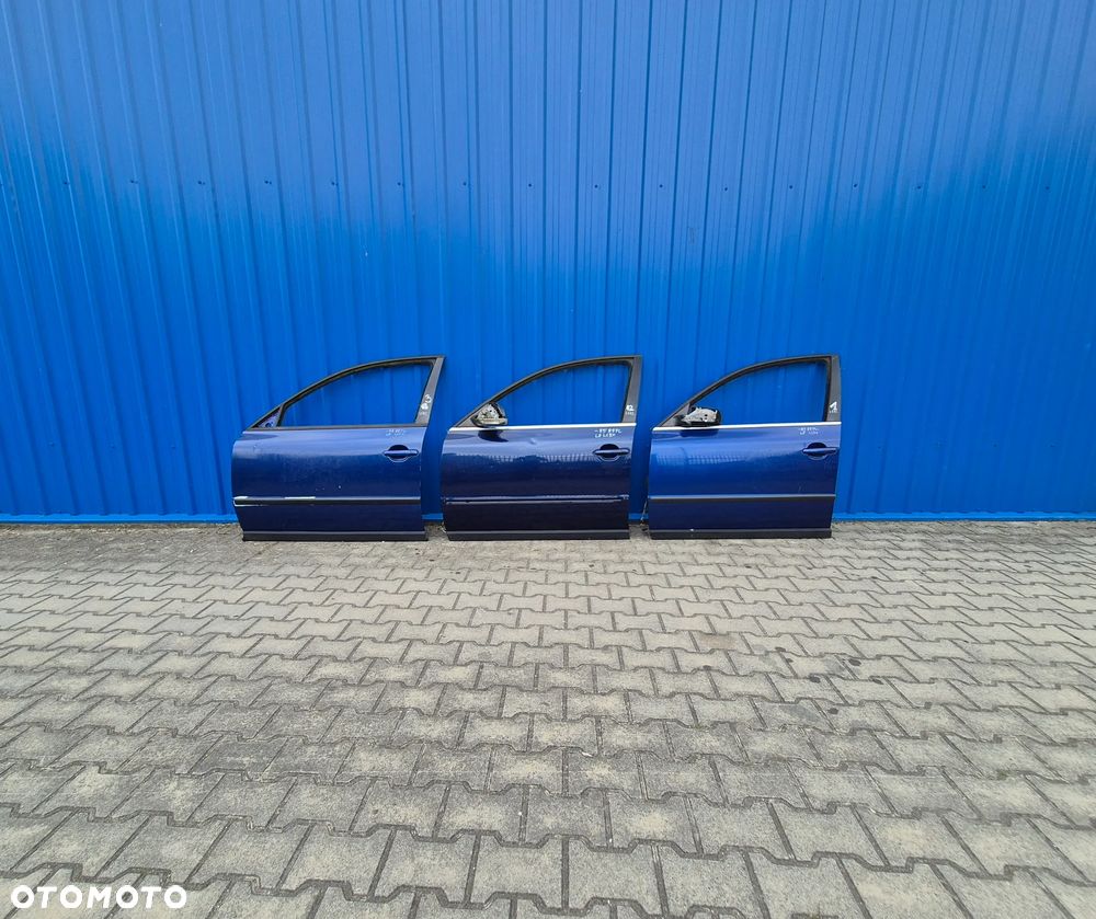 DRZWI PRZÓD LEWY LEWE VW PASSAT B5 FL NIEBIESKI - 1