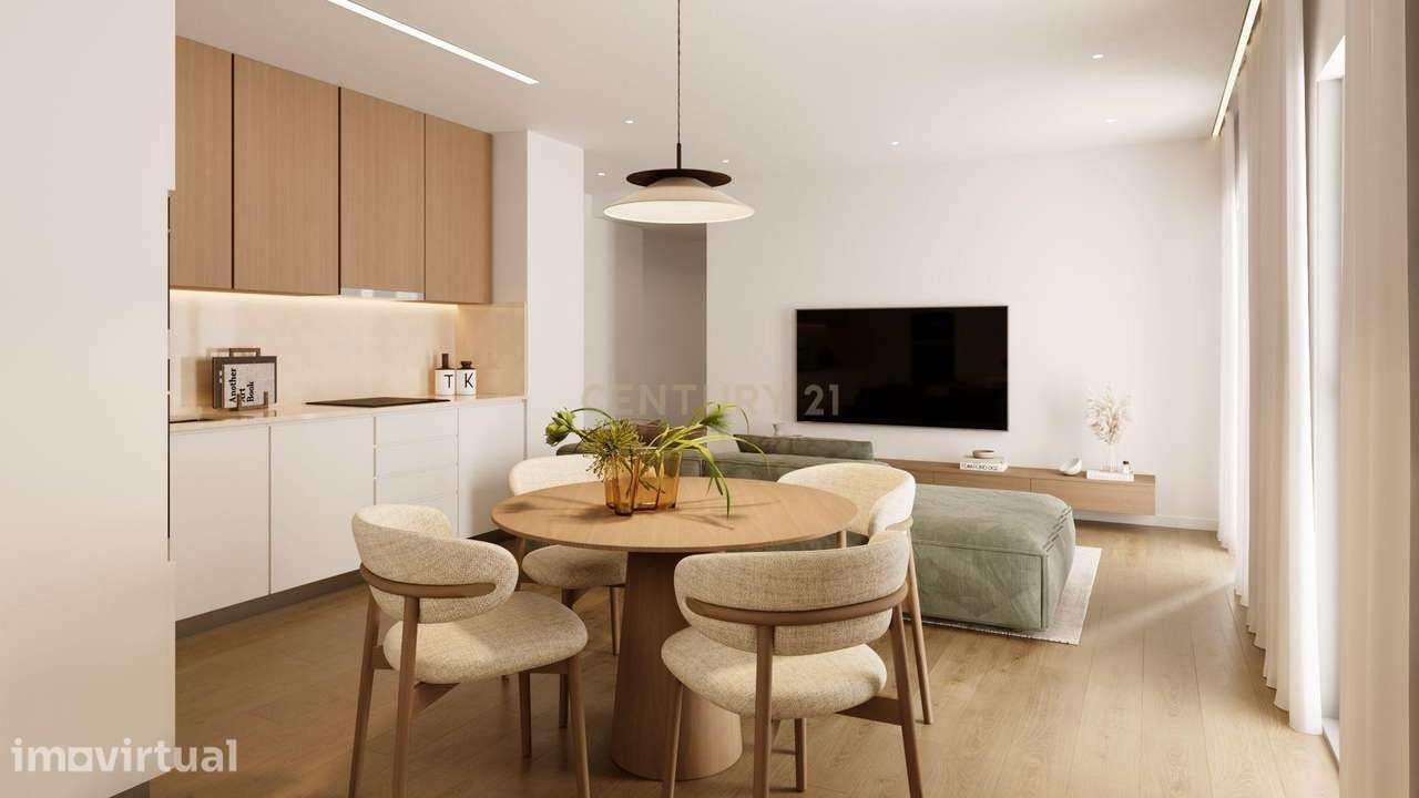 T1 NOVO - Viva com conforto e centralidade no Muralha Setúbal Residenc - Grande imagem: 2/8