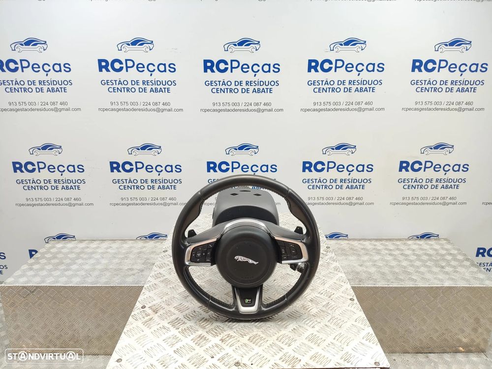 Volante Pele Patilhas Comandos Multifunções Jaguar XE X760 R Sport 2015 - 2024 - 3
