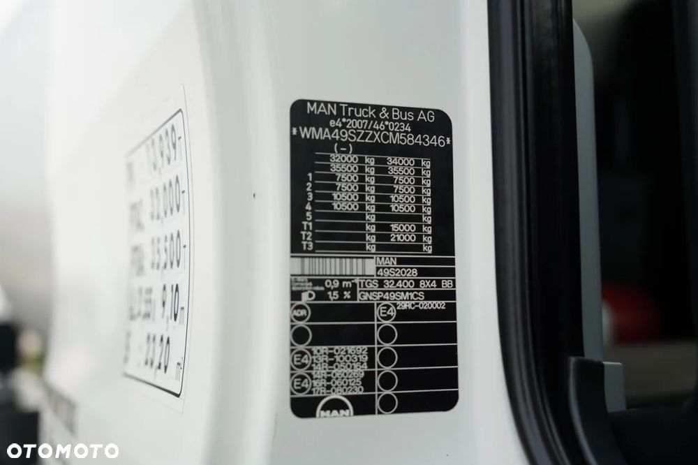 MAN TGS 32.400 / 8x4 / BETONOMIESZARKA SCHWING STETTER  / GRUSZKA 9M3 / KAMERA COFANIA - 36