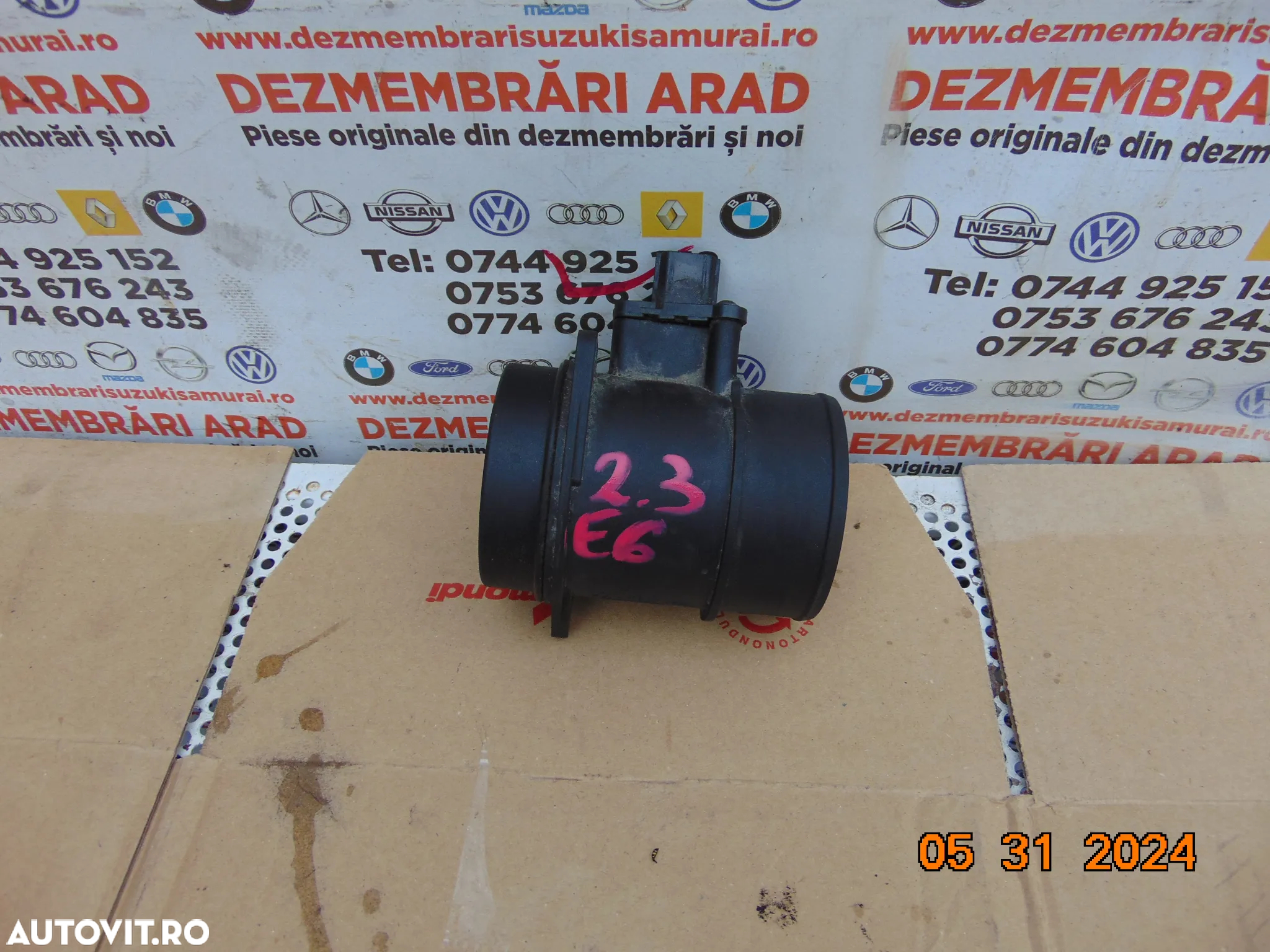 Debitmetru aer Renault Master 2.3 euro 6 Opel Movano nissan nv400 cod 165765213r - 2