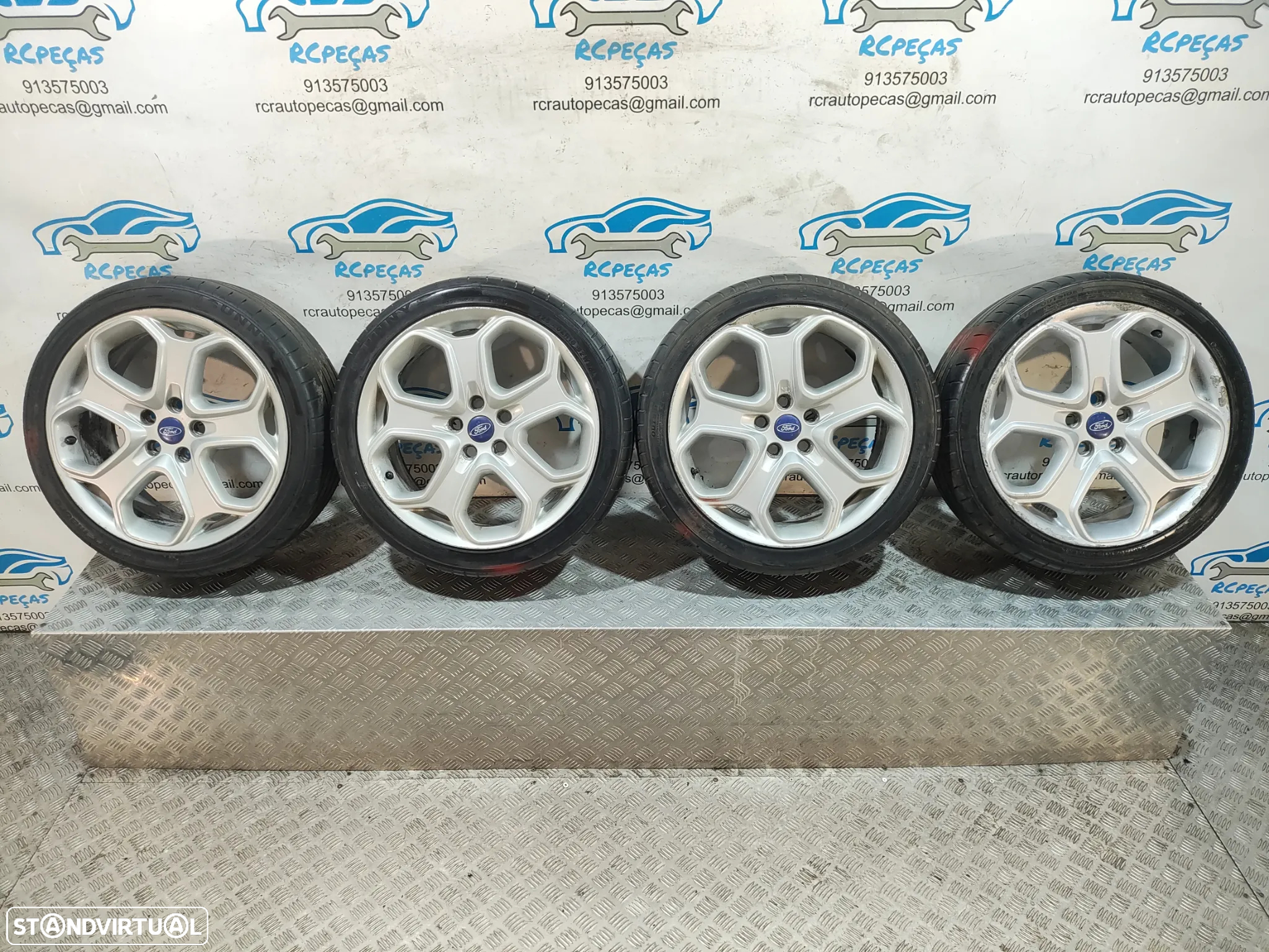 Conjunto Jantes 18 Originais Ford Focus 2 Mk2 7,5J ET52,5 5x108 - 11