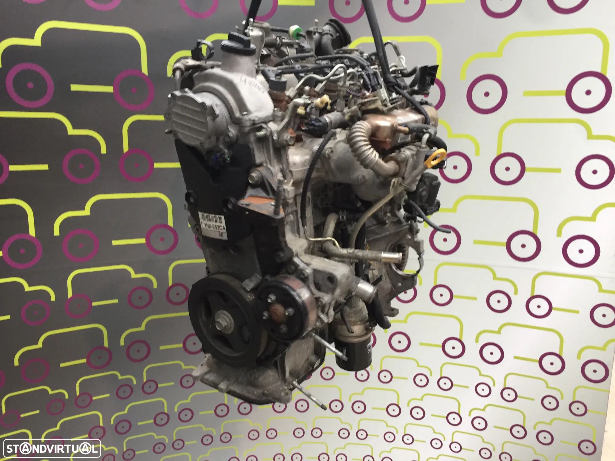 Motor Toyota Auris 1.4 D4D 75cv de 2008 - Ref. 1ND  -  NO. 20160 - 1