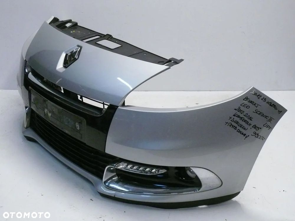 ZDERZAK PRZEDNI RENAULT SCENIC III 2012 2016 LIFT GRILL KRATKI PŁYTA DOLNA - 2