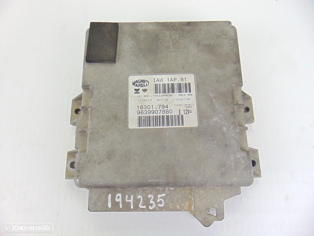 CENTRALINA MOTOR UCE PEUGEOT 206 FASTBACK 2000 -9639907880 - 4