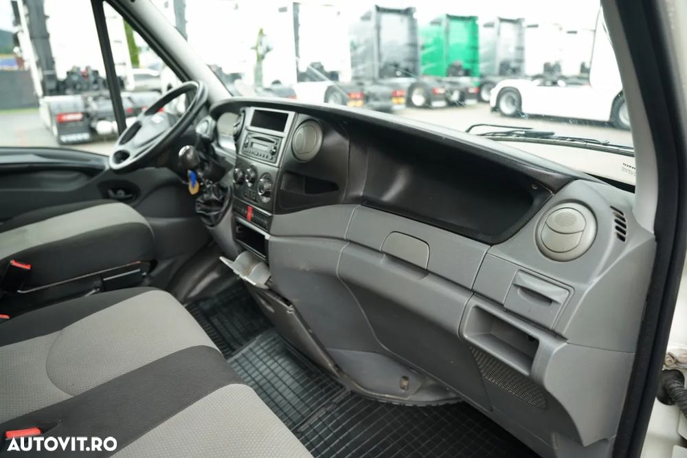 Iveco DAILY 35-130 / BASCULANTĂ CU BENĂ DIN OȚEL (DESCĂRCARE SPATE) / CABINĂ DUBLĂ - 7 LOCURI / ROȚI SPATE DUBLE / MANUALĂ / IMPORT / - 32