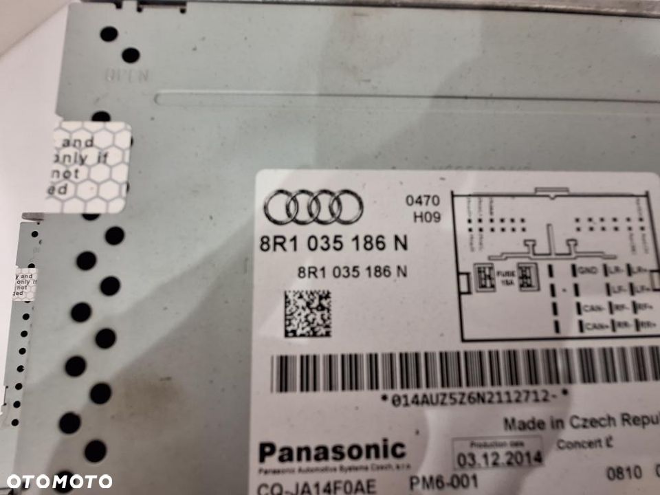 AUDI A4 B8 A5 8T Q5 8R LIFT RADIO CD CONCERT 8R1035186N 8R1035186 - 4