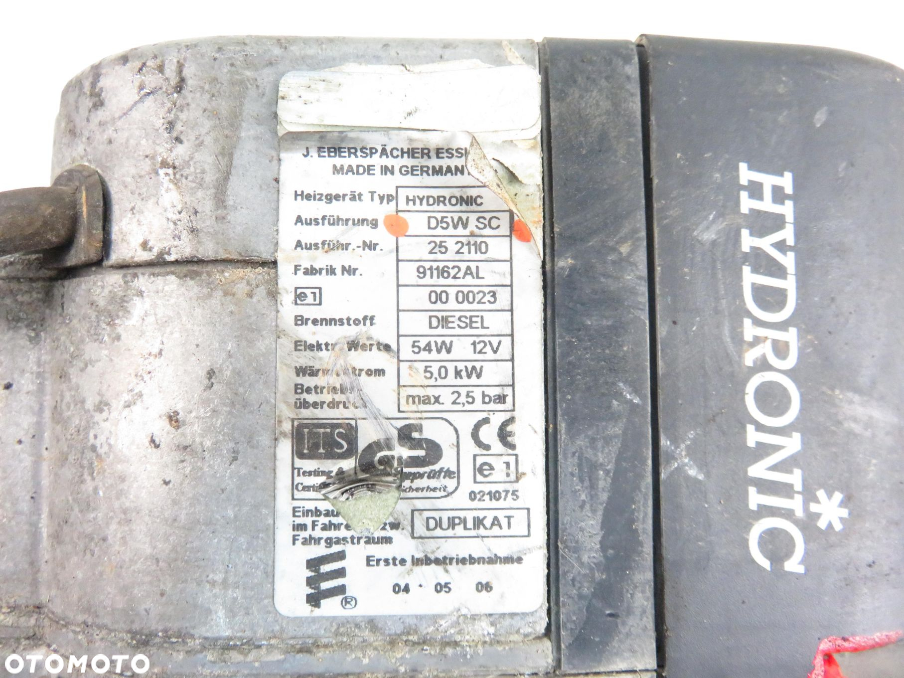 Webasto Eberspaecher Hydronic I D5WSC 8EU00769601 - 14