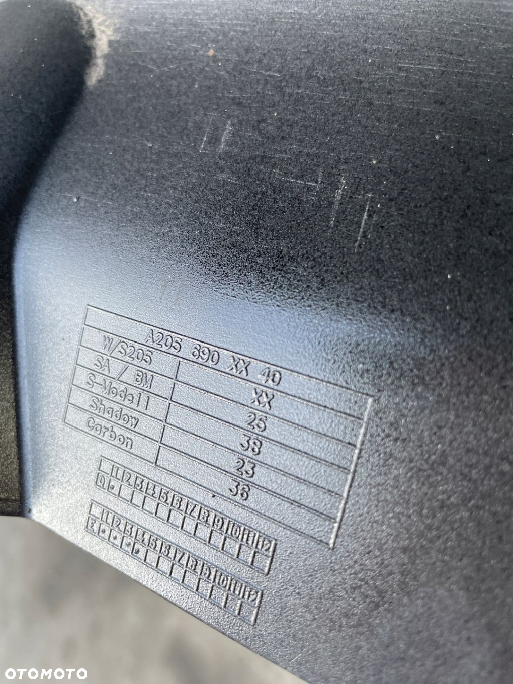 MERCEDES C 205 LISTWA PROGOWA LEWA AMG 2056902340 - 3