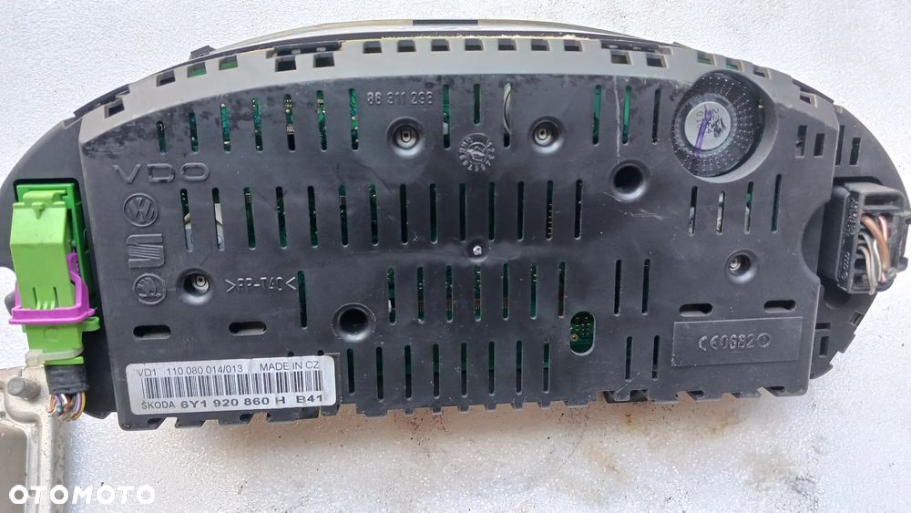 Zestaw startowy sterownik silnika Skoda Fabia 1,9SDi 0281010963 038906012GG stacyjka kluczyk licznik - 4