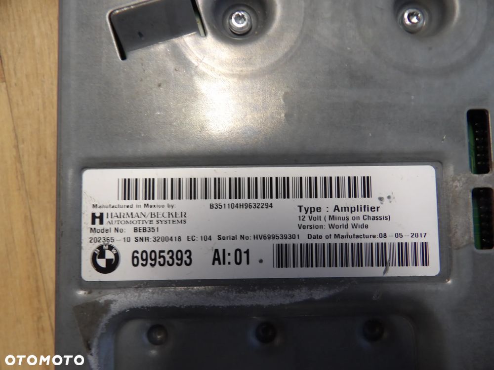 BMW - X3,X4,G01,G02 - WZMACNIACZ HARMAN BECKER - 6995393 - 2
