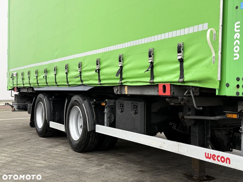 Wecon PRZYCZEPA TANDEM / 7,75 M / OPONY 90% / SUWANY PODNOSZONY DACH / SALON PL - 5