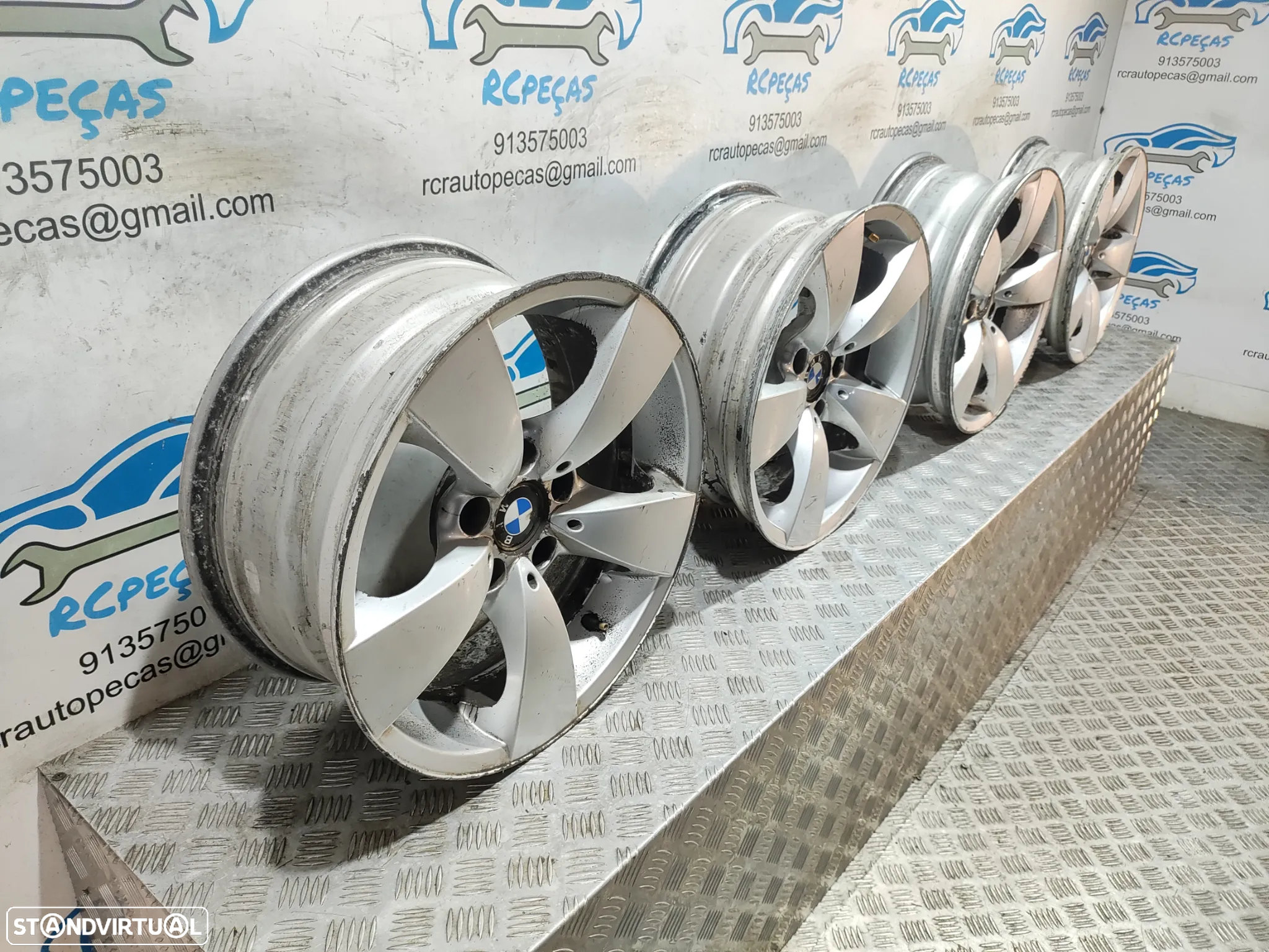- Conjunto Jantes 17 Originais BMW Serie 5 E60 E61 7,5J ET20 5x120 - 2