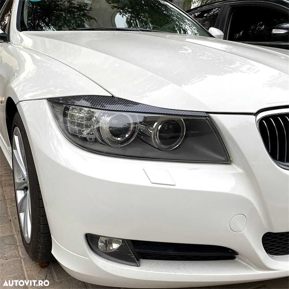 Set Pleoape Faruri Far BMW Seria 3 E90 E91 2005 - 2012, Carbon - 7