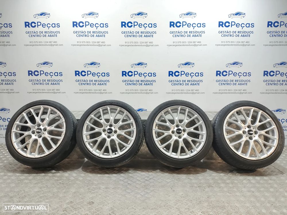 Conjunto jantes Originais 17 Cross Spoke Challenge Mini Cooper R56 John Cooper Works 7J ET48 4x100