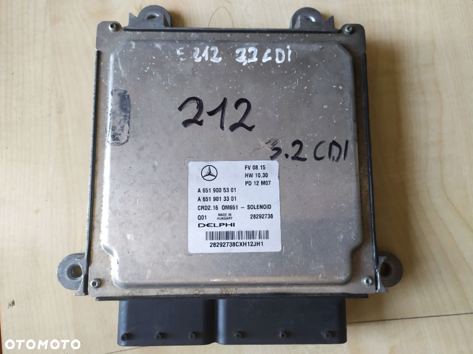 MERCEDES 2.2 cdi om651 komputer silnika 6519005301 - 1