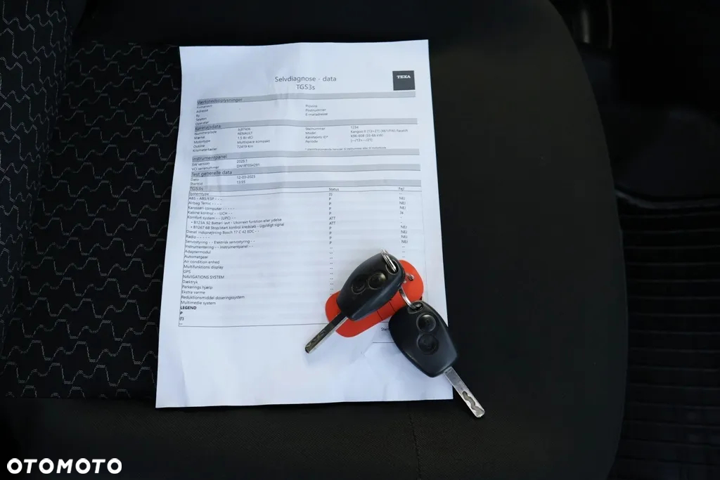 Renault Kangoo KLIMA TEMPOMAT TYLKO 72tyś PRZEBIEGU!! FV23% - 38