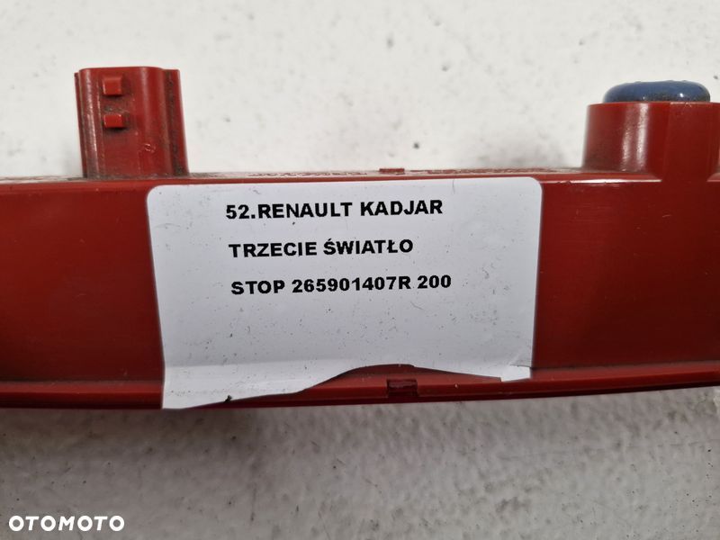 RENAULT KADJAR TRZECIE ŚWIATŁO STOP 265901407R - 9