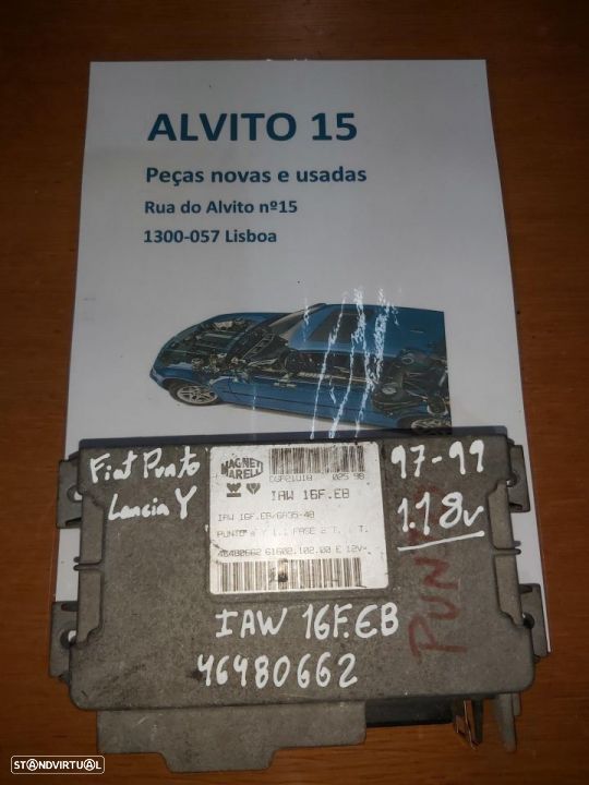 Centralina Fiat Punto Lancia Y  1.1 8v  97-99  Ref: 46480662  IAW 16F.EB - 1