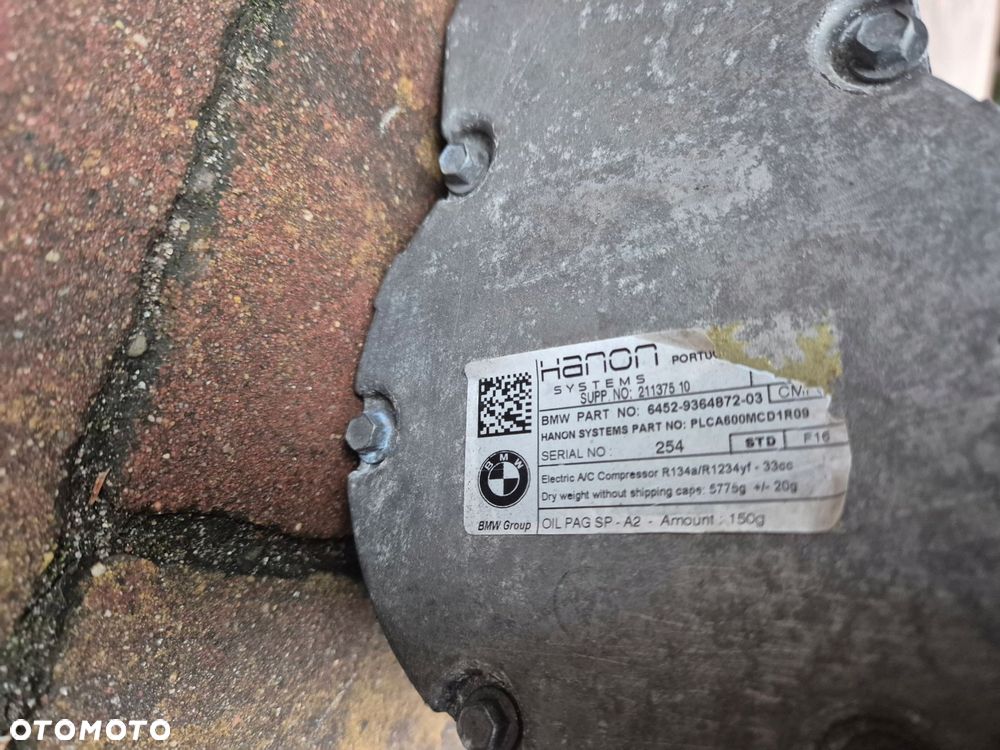 sprezarka klimatyzacji bmw g11 g12 2.0i hybrid 9364872 - 2