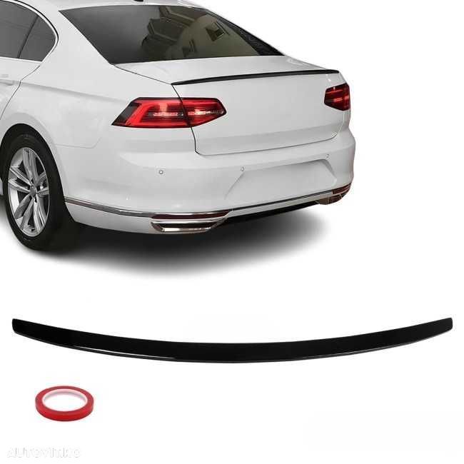 Eleron Portbagaj Lip Codita VW Volkswagen Passat B8 15-22, Negru Lucio - 1