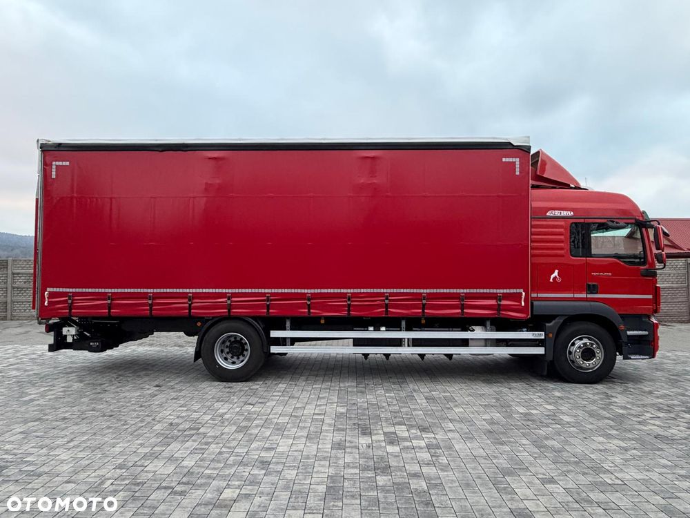 MAN TGM 15.250 / FIRANKA / 2018R / KLIMA POSTOJOWA /SPROWADZONY / 20 PALET / E6  / WINDA / - 9