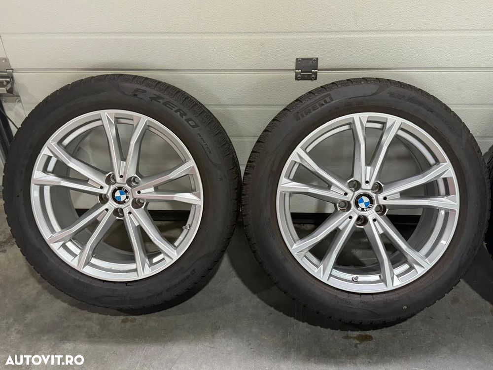 Jante Bmw X3, iX3, X4 , originale, 19 inch cu anvelope iarna Pirelli ca noi - 3