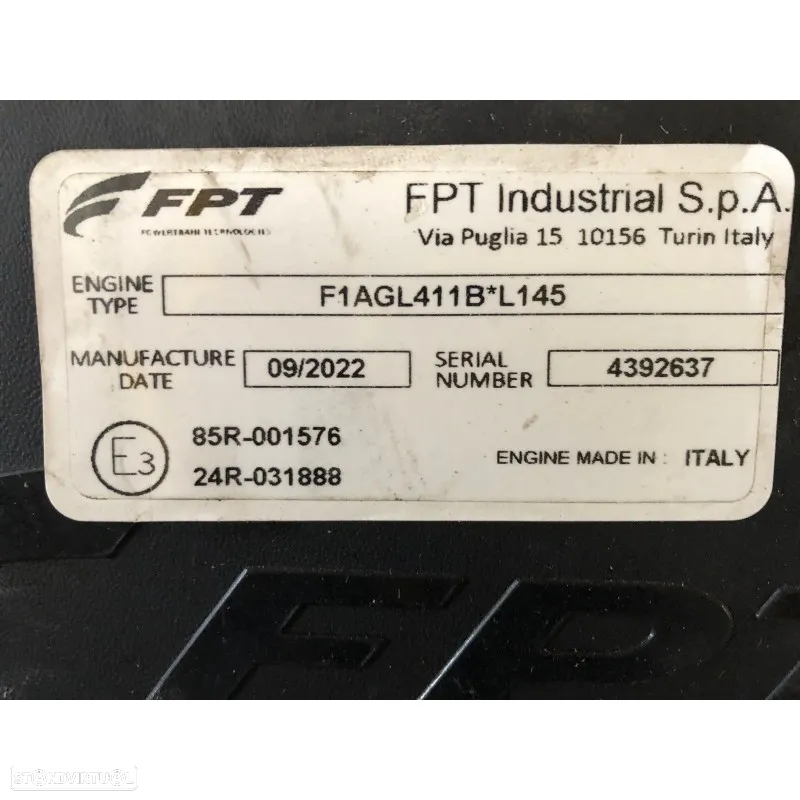 *Redução* Motor F1AGL411B FIAT 2.3L 131 CV - 3