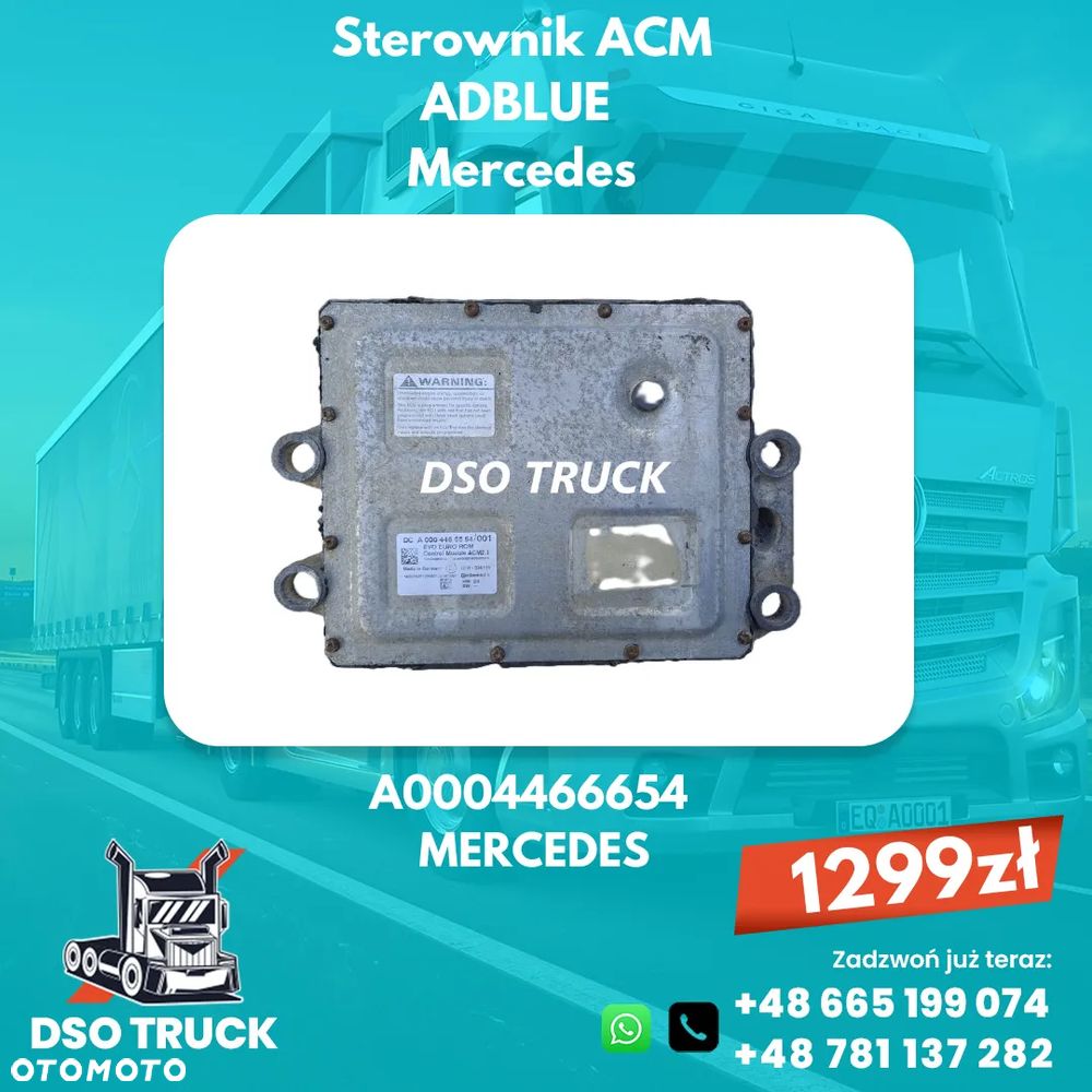 A0004466654 Sterownik ACM adblue Mercedes MP ACTROS AXOR ATEGO - 1