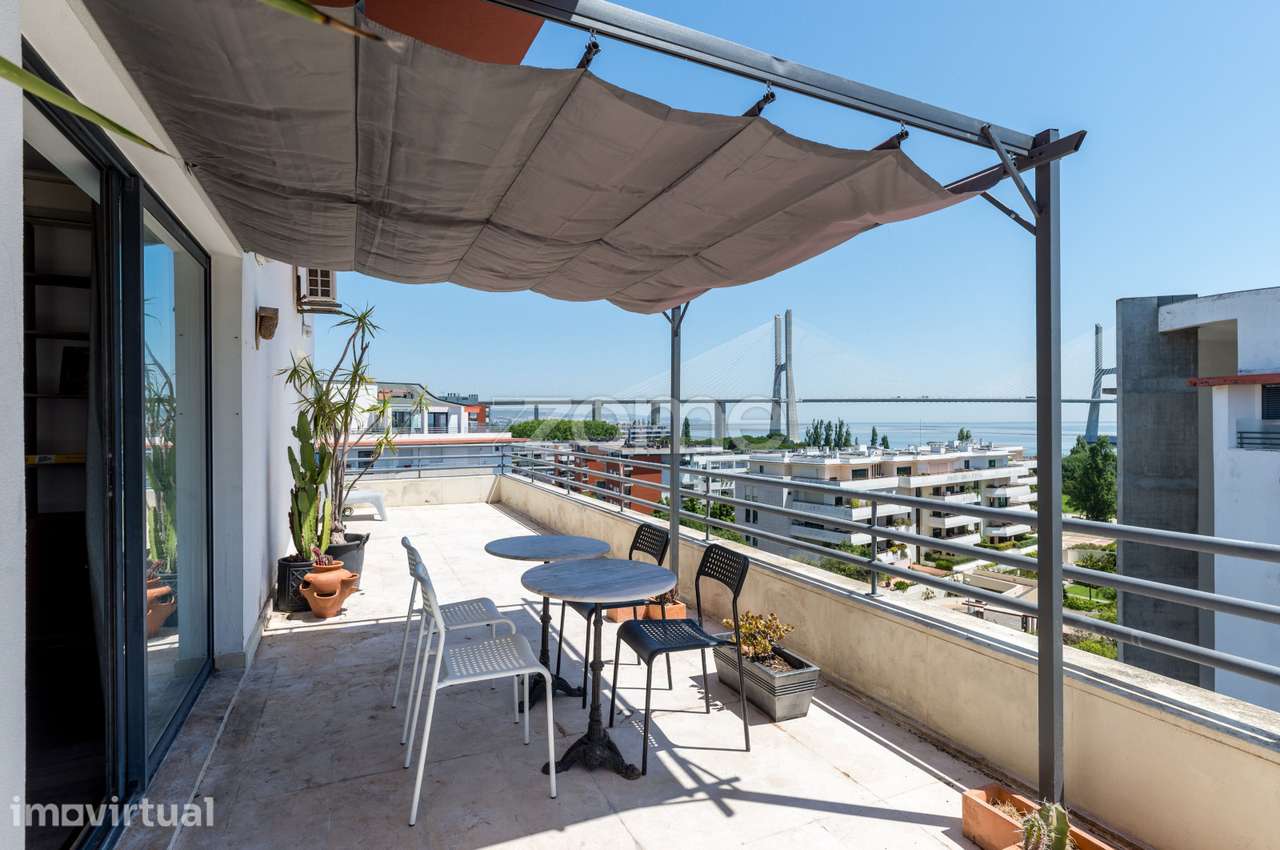 Penthouse T2 Mobilada com Terraço de 62 m² e vista rio - Expo Norte - Grande imagem: 3/31
