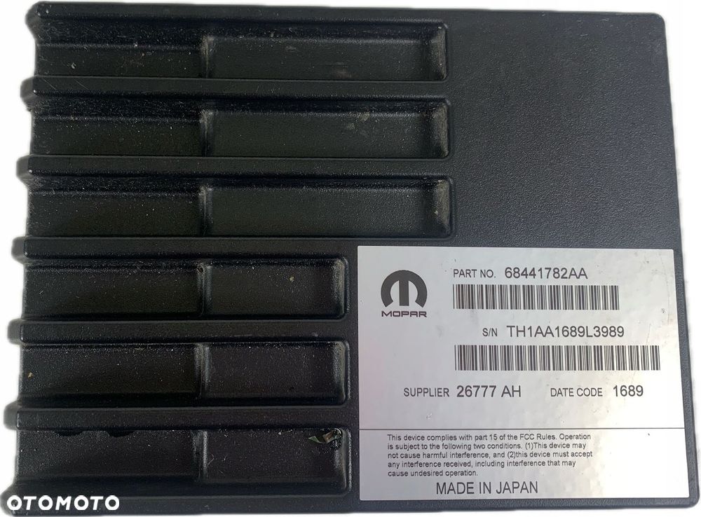 CHRYSLER PACIFICA II 2016 - WZMACNIACZ DZWIĘKU APLITUNER 68441782AA - 1