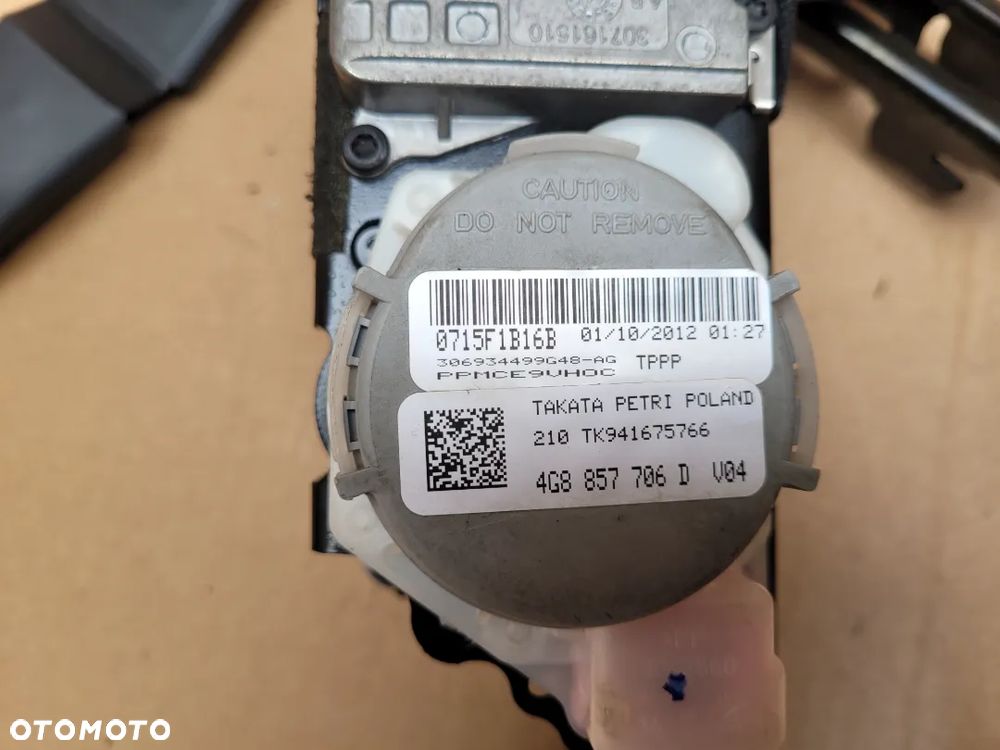 PASY PAS BEZPIECZEŃSTWA PRZÓD AUDI A6 C7 A7 4G8 - 9