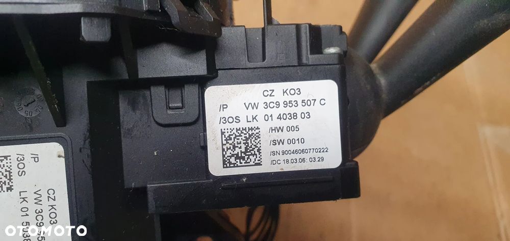 Manetki przełącznik zespolony pająk taśma VW Passat B6 3C9953507C 3C9953513C - 9