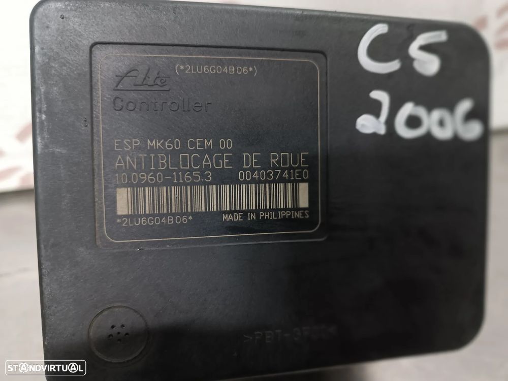 MODULO ABS CITROEN C5 II REF. 9659770580 100206-02334 ESP MK60 - 5