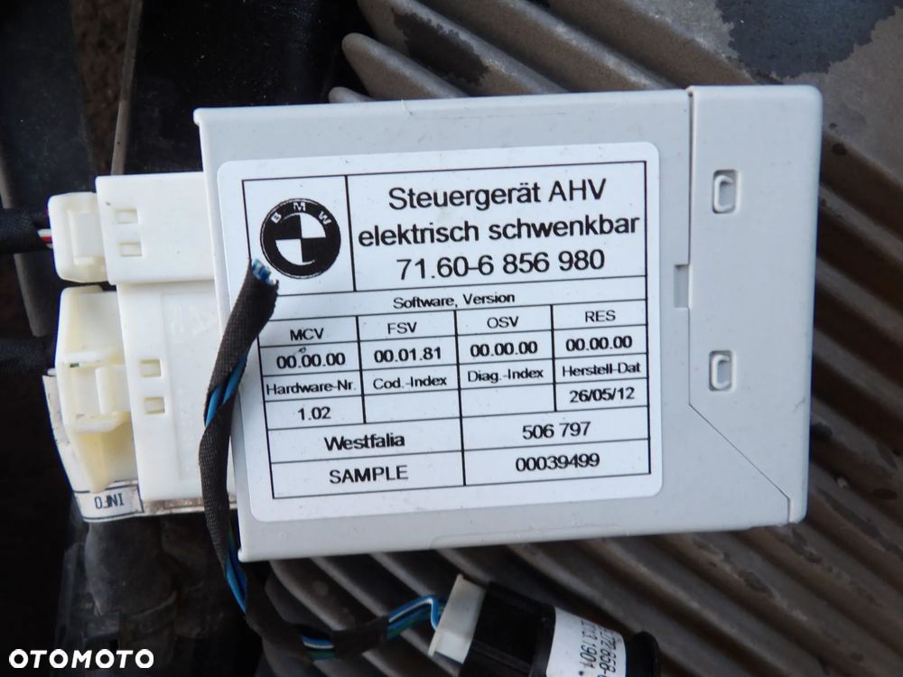 BMW - F25,X3 - KOMPLETNY HAK HOLOWNICZY - INSTALACJA - MODUŁY - KOMPLET - 6856980  6856747 - 4