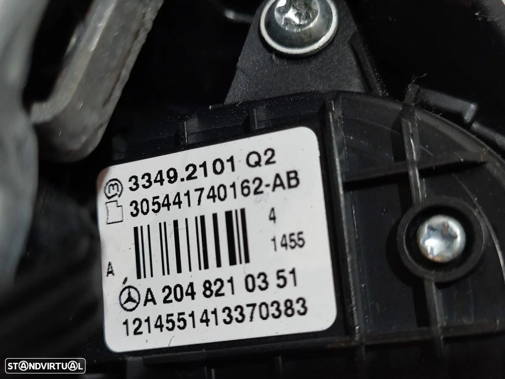 Volante + Airbag Completo em pele Mercedes Benz Class C W204 - Com comandos multifunções - 13