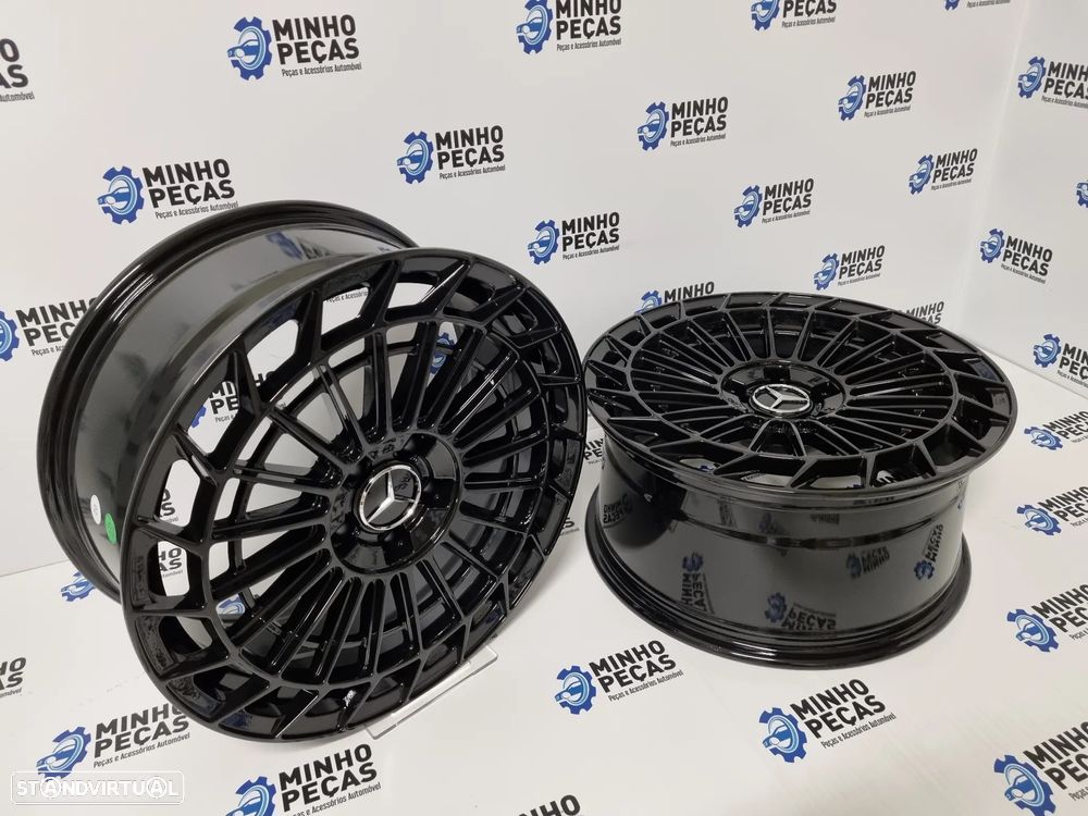Jantes Mercedes Class S580 2022 SRX06 em 19 Preto Brilho - 6