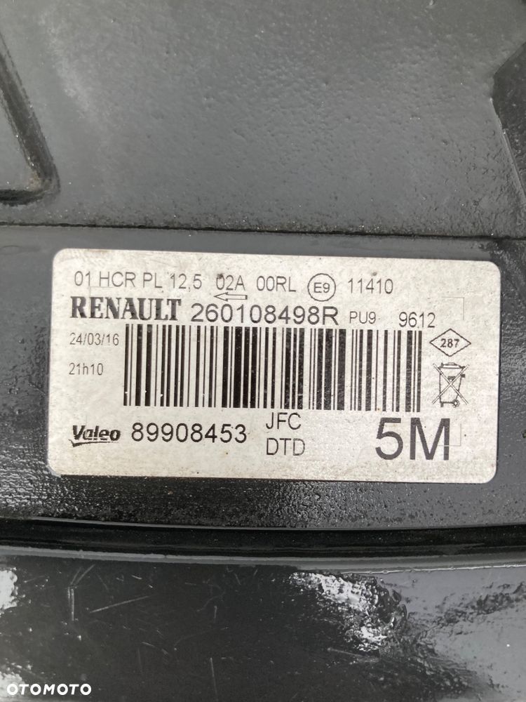 RENAULT ESPACE 5 V 17r MASKA PAS PRZEDNI  LAMPY FULL LED BELKA ZDERZAKA KOMPLETNY PRZÓD LAMPA wzmocnienie czołowe - 16