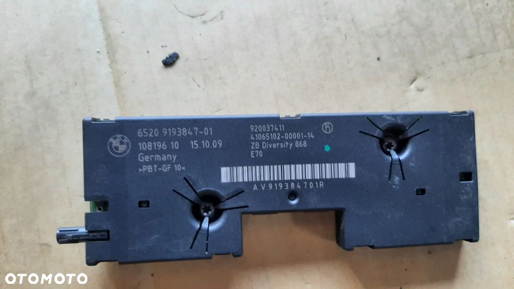 BMW X5 E70 X6 E71 MODUŁ WZMACNIACZ ANTENOWY DIVERSITY 9193847 - 1
