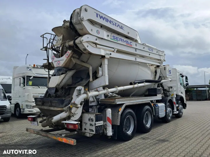 Volvo fmx 420 8x4 cu pompa turnare 4z28 si mixer beton sermac euro 6 automat - 4