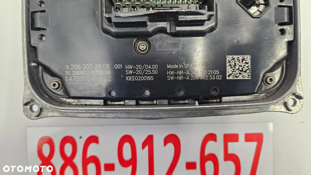 Mercedes C klasa W206 przetwornica LED Moduł A2069003908 - 4
