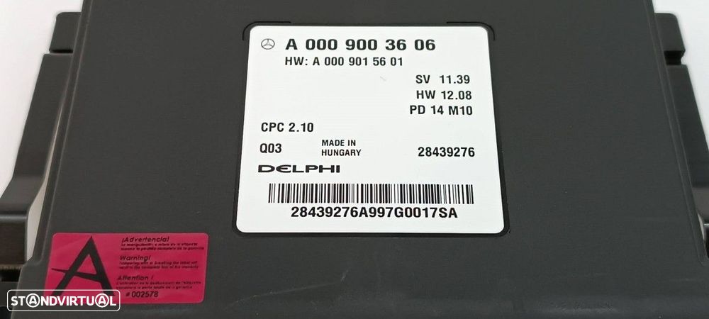 UNIDADE DE CONTROLE DE ESTACIONAMENTO MERCEDES CLASE CLA (W117) CLA 200 CDI (117... - 2