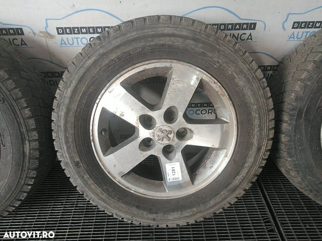 Jante aliaj Peugeot 4007 2007 - 2012 (1281) R16 Cu anvelope. 215/65 R16 et38 - 3