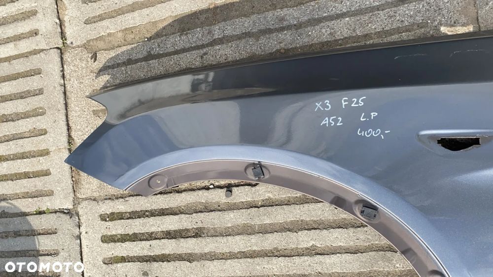 BŁOTNIK LEWY PRZÓD BMW X3 F25 KOLOR A52 - 4