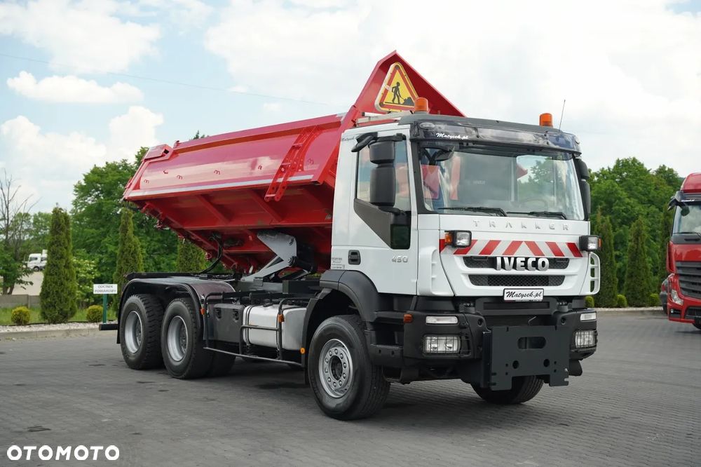 Iveco TRAKKER 450 / 6X4 / WYWROTKA / HYDROKLAPA / HYDROBURTA / BORDMATIC / CZOŁOWNICA / EURO 5 / - 8