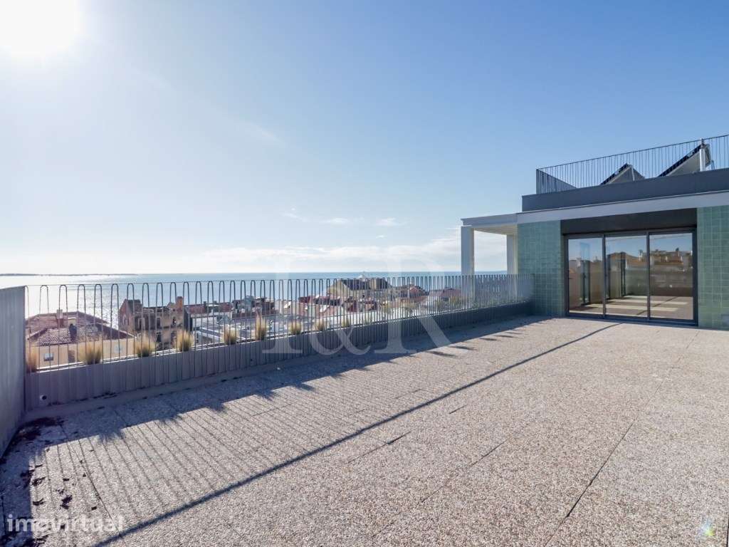 Penthouse T4+1 com terraço, piscina e vista rio no Dafundo, Oeiras - Grande imagem: 4/60