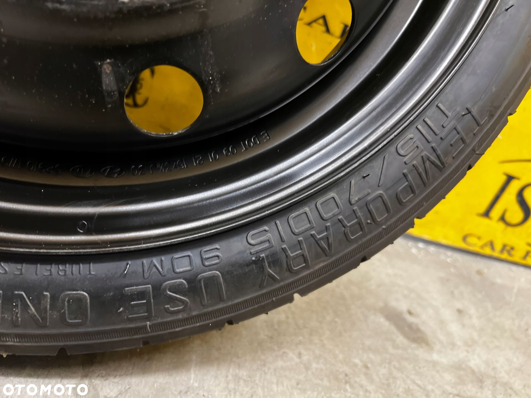 ZESTAW NAPRAWCZY KOŁO ZAPASOWE DOJAZDOWE KIA PICANTO III 115/70 R15 - 7