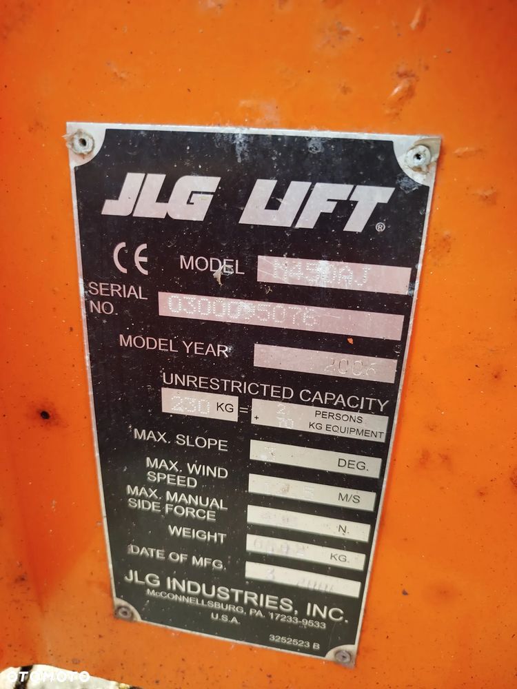 JLG M450AJ podnośnik teleskopowy 16m Hybryda diesel+elektryczny //1267Mth// genie haulotte zwyżka Podnośnik koszowy podest ruchomy - 16