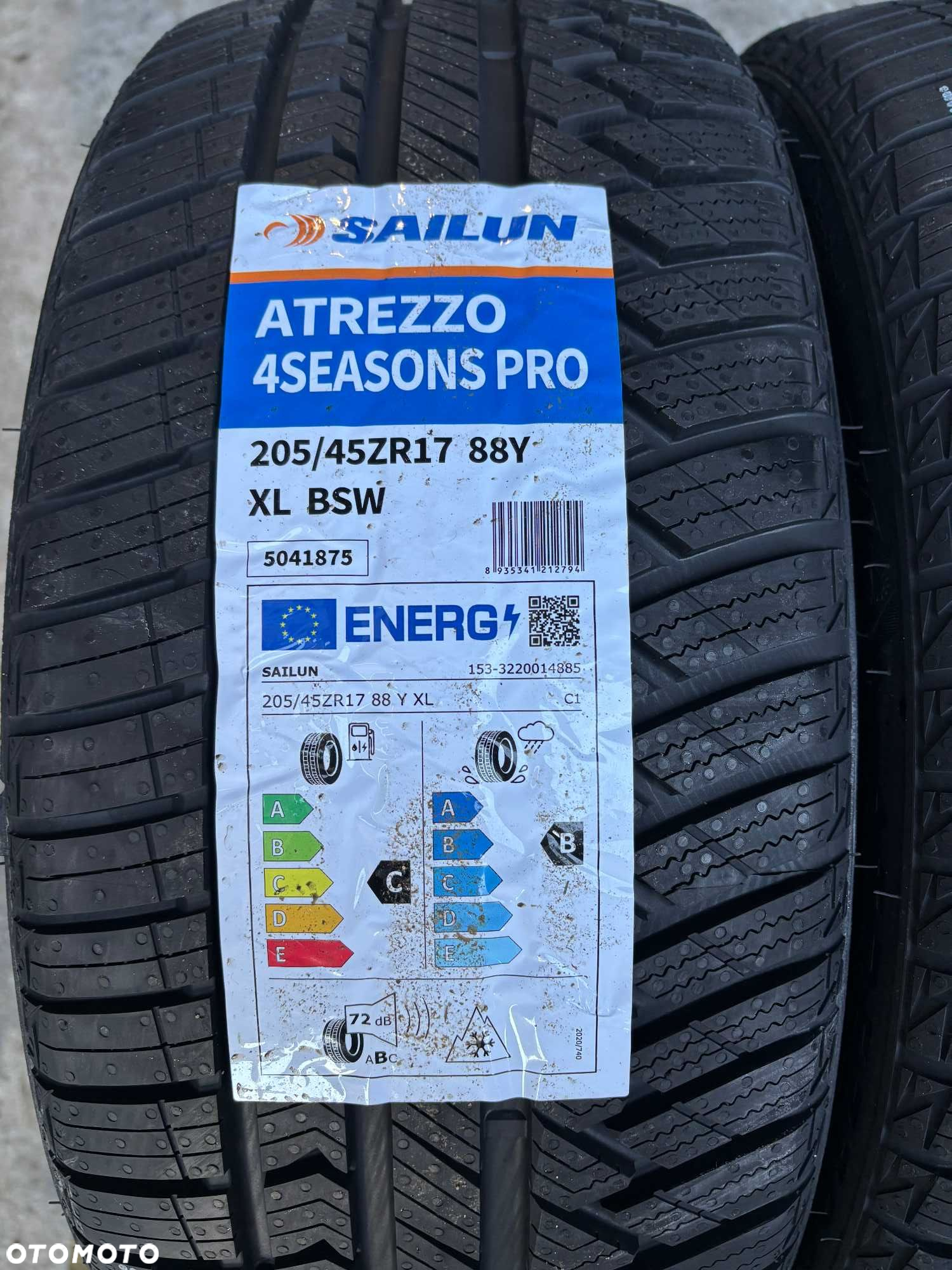 Okazja opony całoroczne 205/45R17 SAILUN ATREZZO 4SEASONS PRO 2024r. - 2