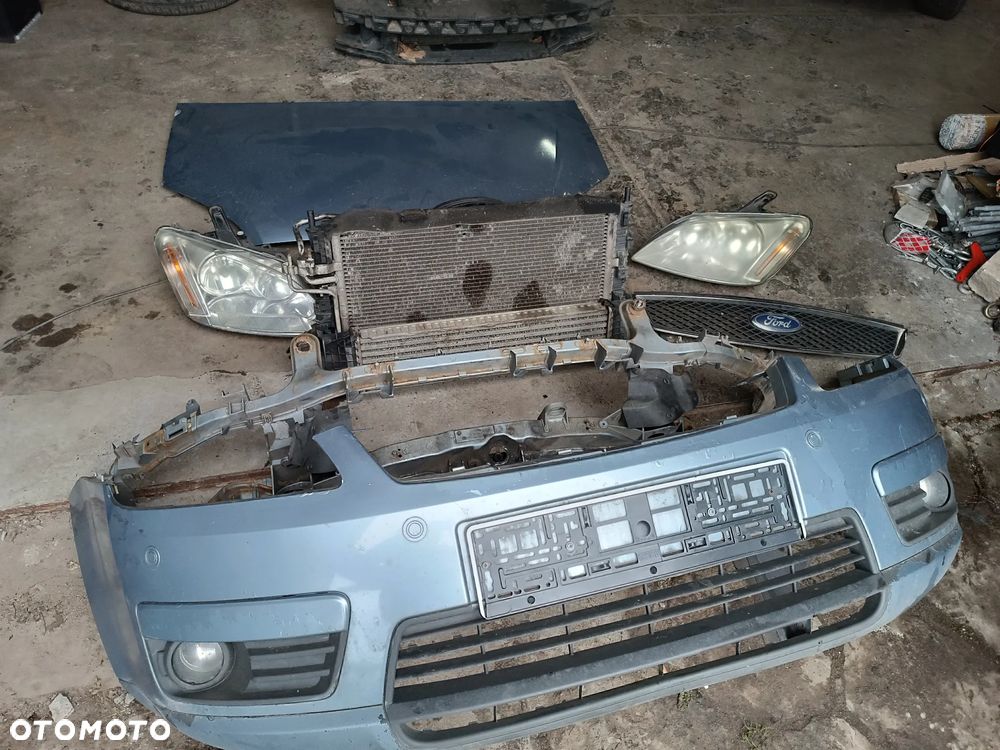 FORD C-MAX 2007R KOMPLETNY PRZÓD NIEBIESKI ZDERZAK Z PDC LAMPY GRILL MASKA PAS CZOŁOWY 2.0 TDCI - 1